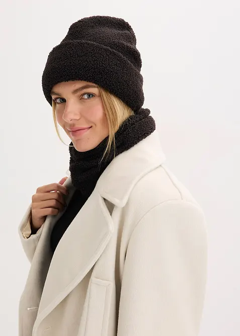 Sjaal en muts (2-dlg. set), bonprix