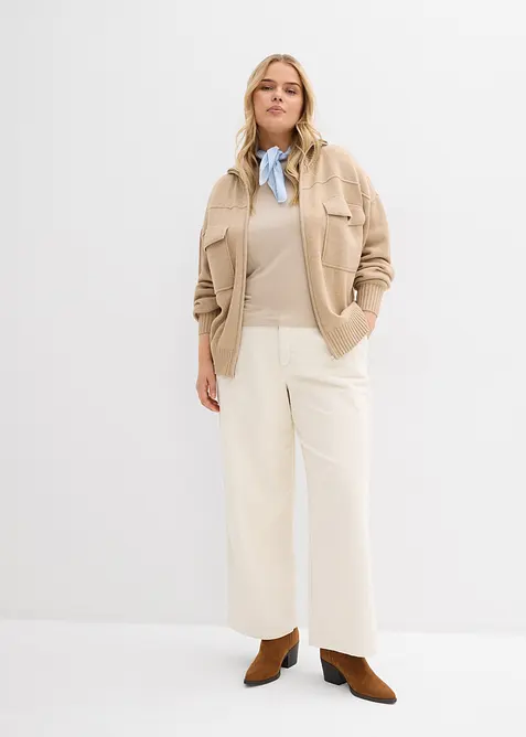 Wijde corduroy broek, bonprix