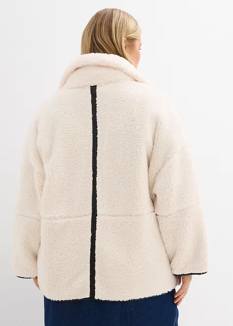 Oversized jas van teddy fleece, bonprix