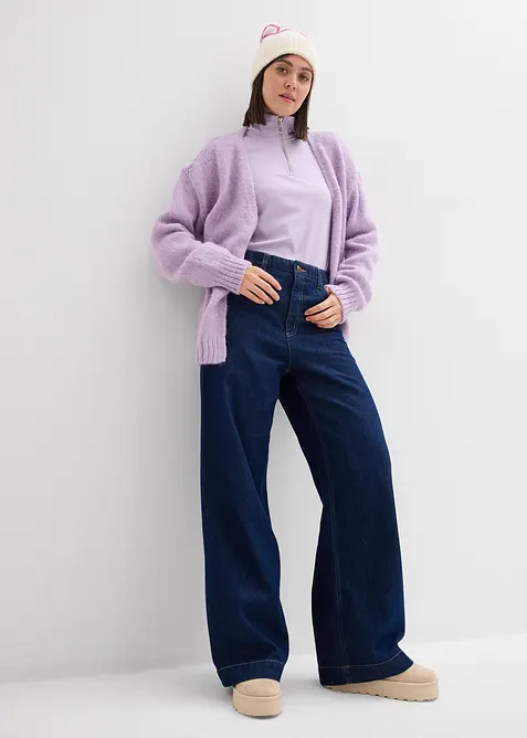 Oversized grof gebreid vest, bonprix