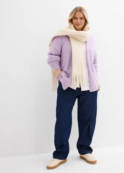 Oversized grof gebreid vest, bonprix