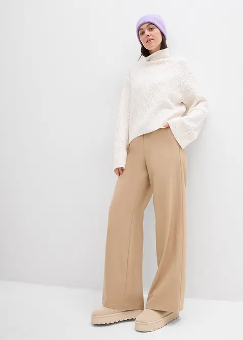 Trui met kabelpatroon, bonprix