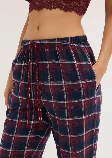 Geweven pyjamabroek van flanel met cadeauzakje, bonprix