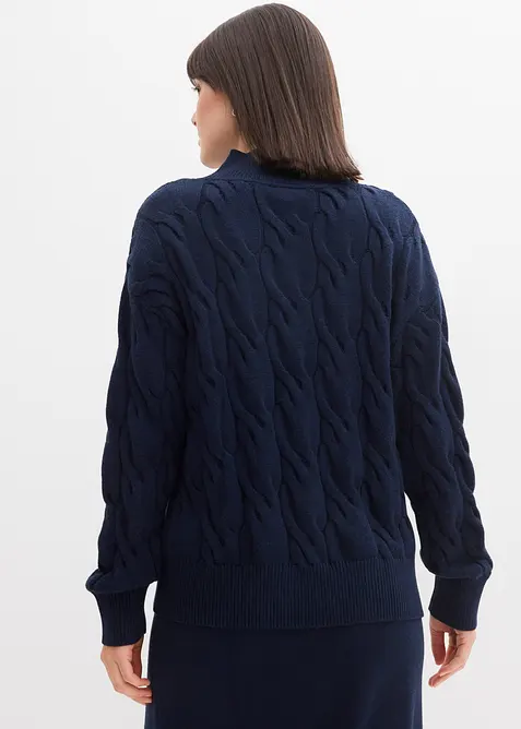 Oversized trui in een zachte viscosemix, bonprix