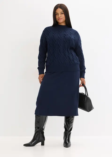 Oversized trui in een zachte viscosemix, bonprix