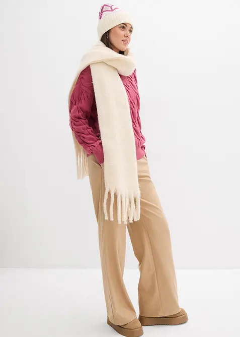 Oversized trui in een zachte viscosemix, bonprix