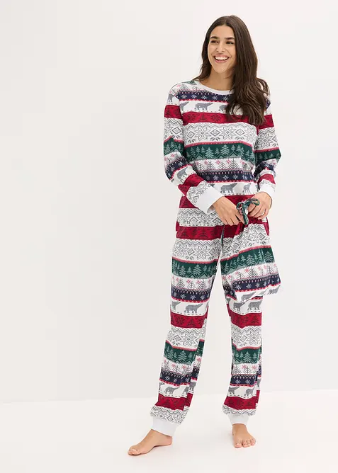 Pyjama van zacht katoen met geschenktasje, bonprix