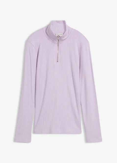 Geribd shirt in een zachte viscosemix, bonprix