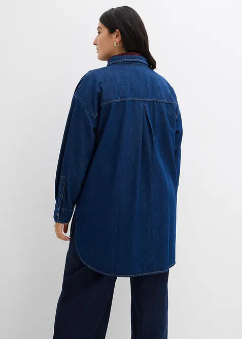 Spijkerblouse van zware denim, puur katoen, oversized, bonprix