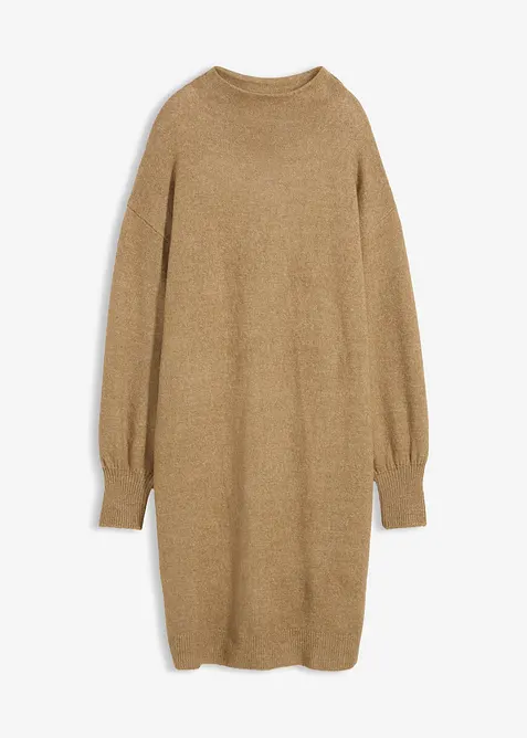 Gebreide gem&ecirc;leerde jurk, bonprix