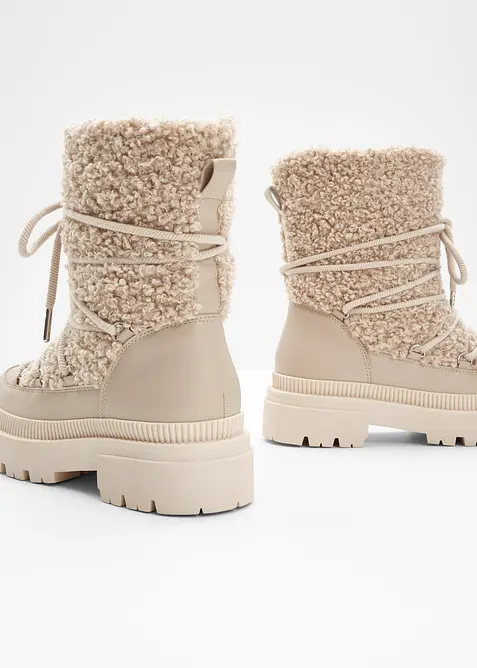 Gevoerde veterboots, bonprix