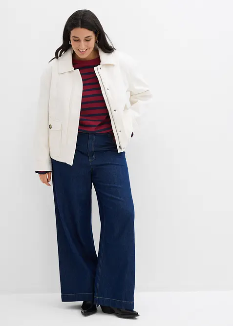 Loose fit straight jeans, high waist, bonprix