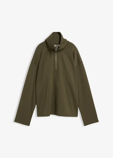 Schipperstrui van een viscosemix, bonprix