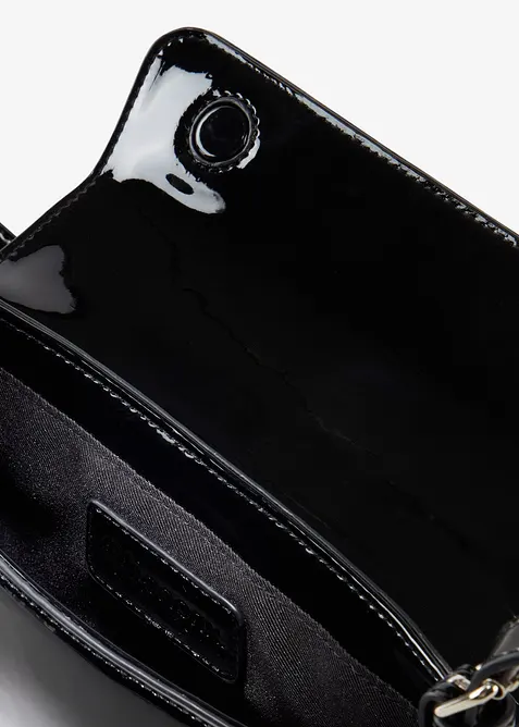 Handtas in laklook, bonprix