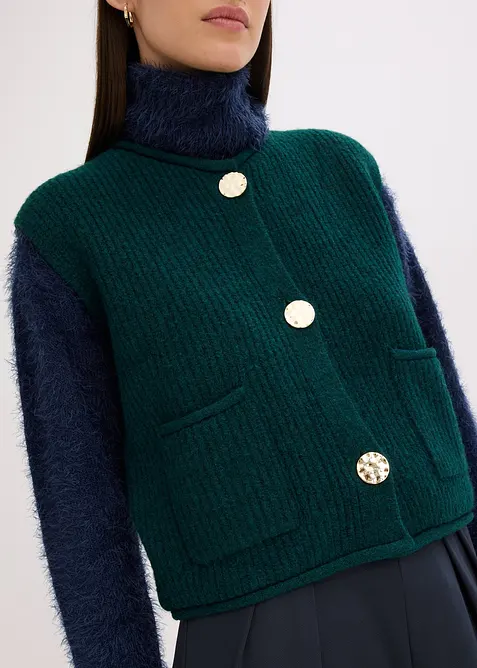 Vest met decoratieve knopen, bonprix