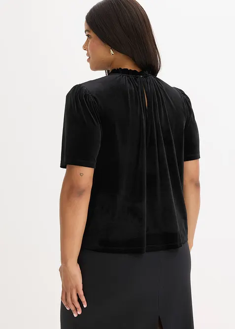 Fluwelen shirt, bonprix