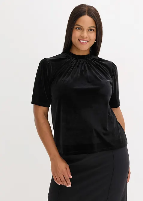 Fluwelen shirt, bonprix