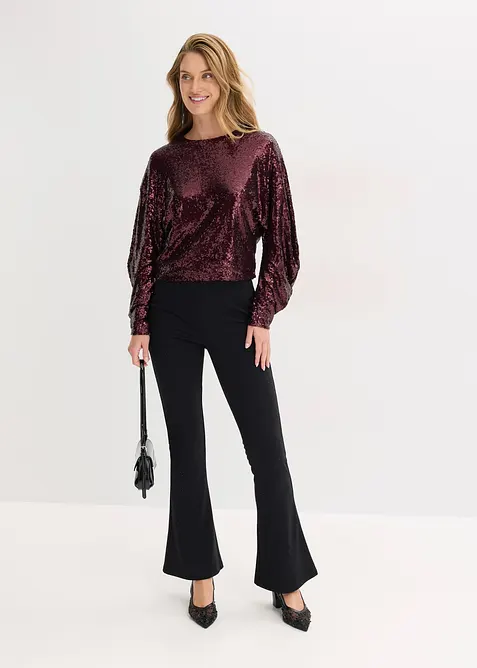 Longsleeve met pailletten, bonprix