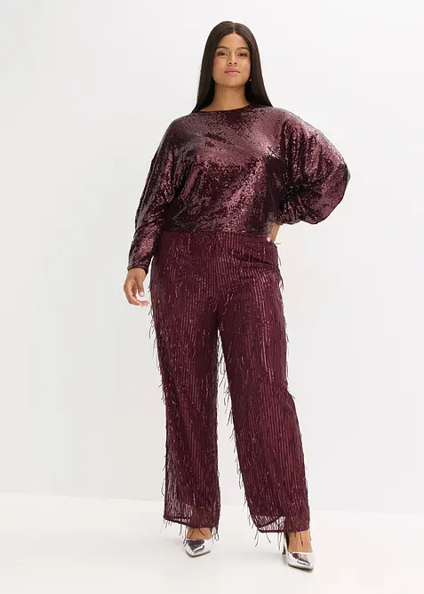 Longsleeve met pailletten, bonprix