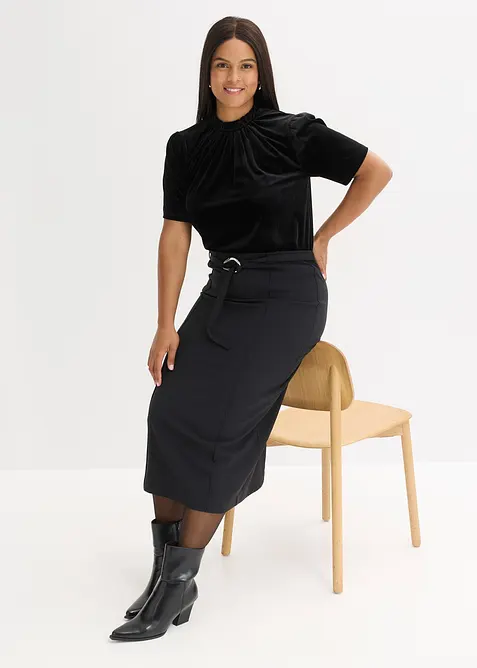 Fluwelen shirt, bonprix