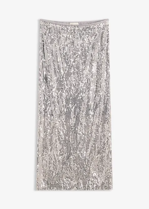 Midirok met pailletten, bonprix