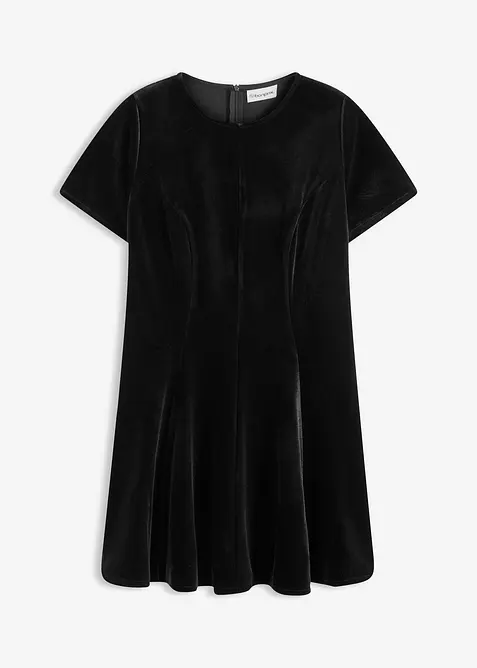 Mini jurk van zacht fluweel, bonprix