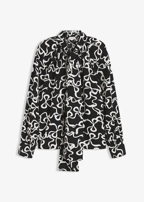 Blouse met strik, bonprix