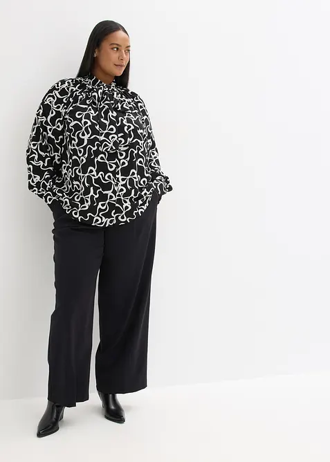 Blouse met strik, bonprix