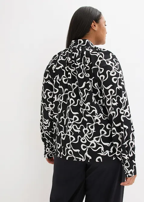 Blouse met strik, bonprix