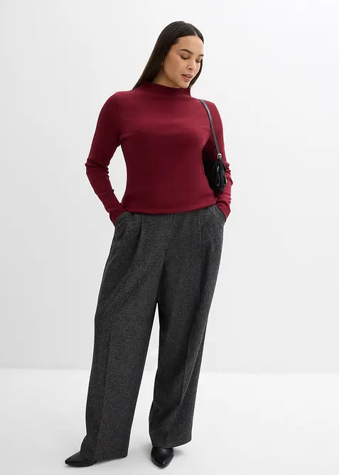 Geribde longsleeve, bonprix