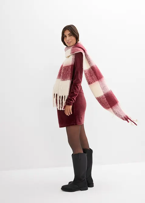 Zwangerschaps- en voedingsjurk van zacht fluweel, bonprix