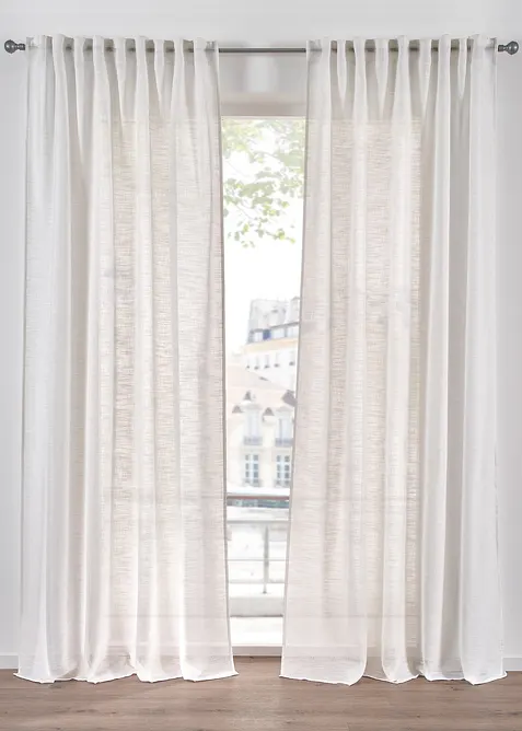 Gordijn met structuur, ook verkrijgbaar in extra lang (1 stuk), bonprix