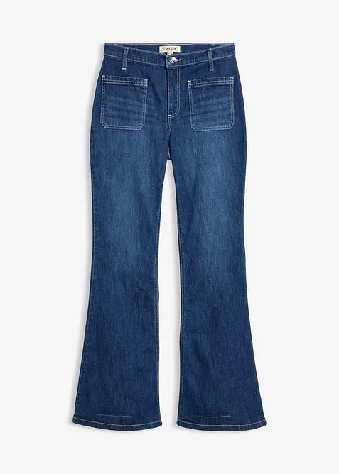 Bootcut jeans high waist, stretch, bonprix