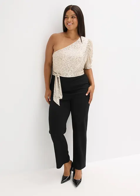 Jumpsuit met pailletten, bonprix