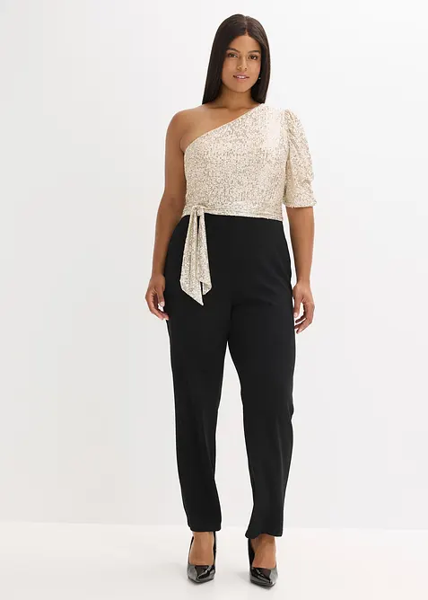 Jumpsuit met pailletten, bonprix