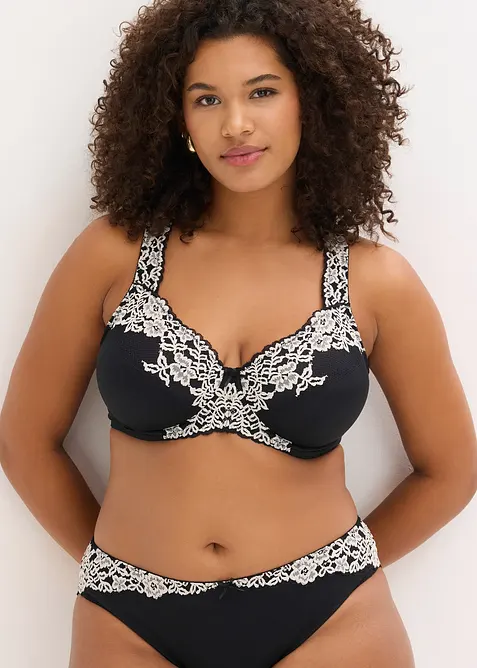 Beugel bh met gewatteerde schouderbandjes (set van 2), bonprix