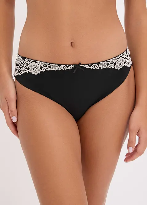 Slip met sierlijk kant (set van 2), bonprix