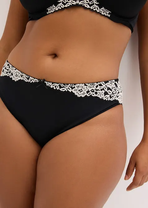 Slip met sierlijk kant (set van 2), bonprix