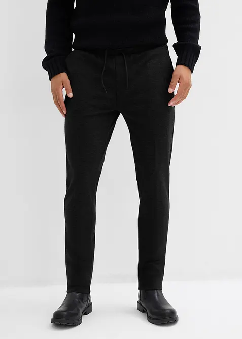 Elegante super stretch broek met comfortband, slim fit, bonprix