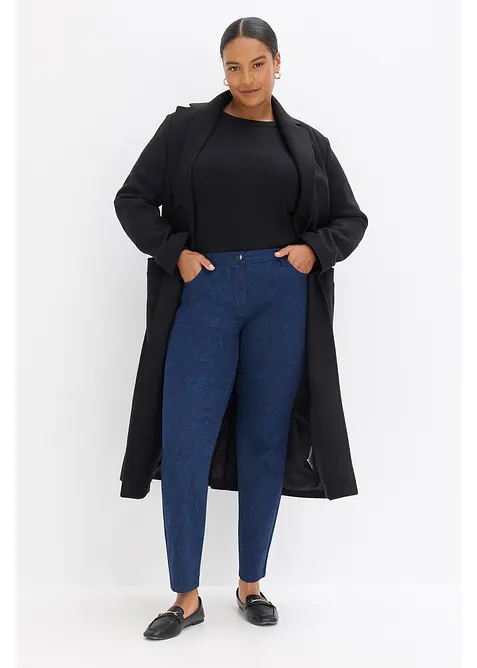 Twill broek met elegante print, bonprix