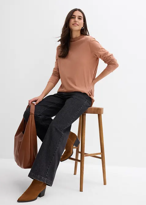 Longsleeve in een katoenmix, bonprix