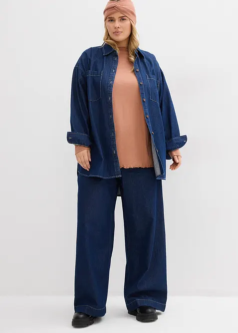 Longsleeve in een katoenmix, bonprix