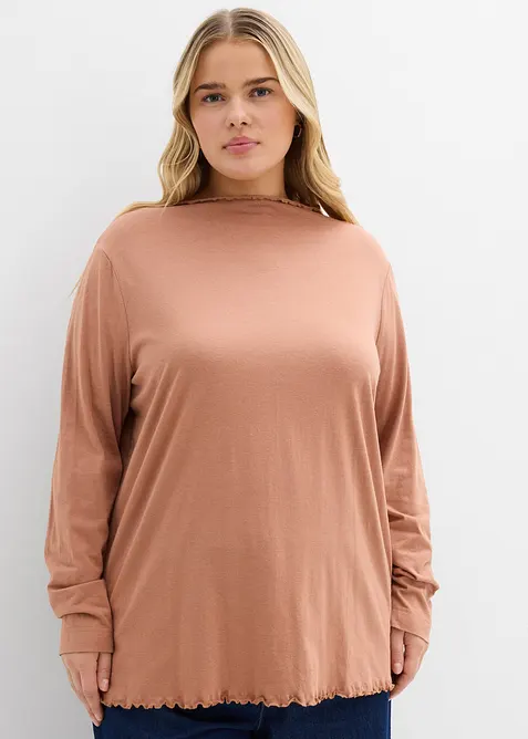 Longsleeve in een katoenmix, bonprix