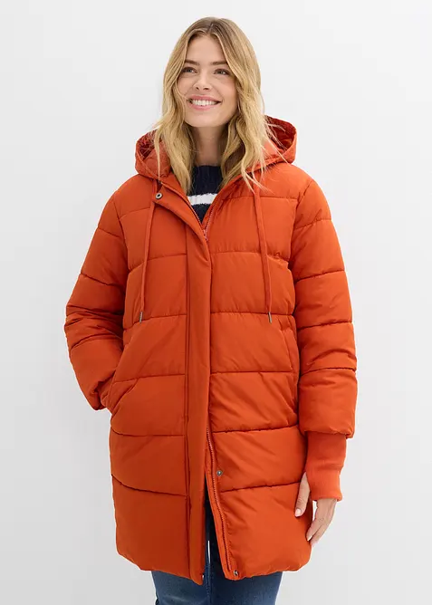 Gewatteerde, lange outdoor jas, waterafstotend, bonprix