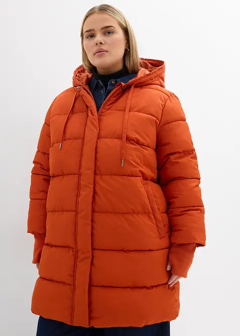 Gewatteerde, lange outdoor jas, waterafstotend, bonprix