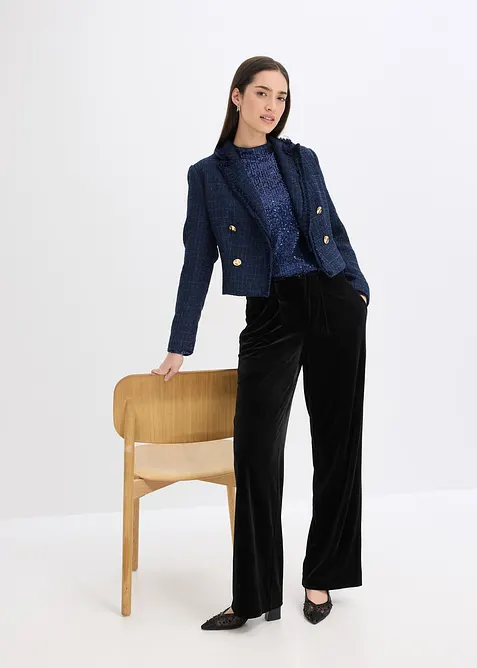 Blouse met pailletten, bonprix