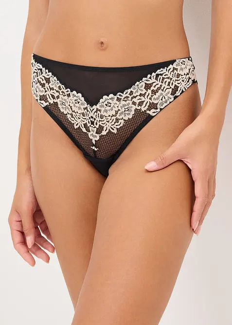 String van tweekleurig kant, bonprix