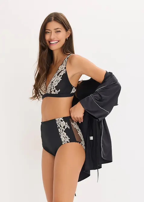 Bralette van tweekleurig kant, bonprix