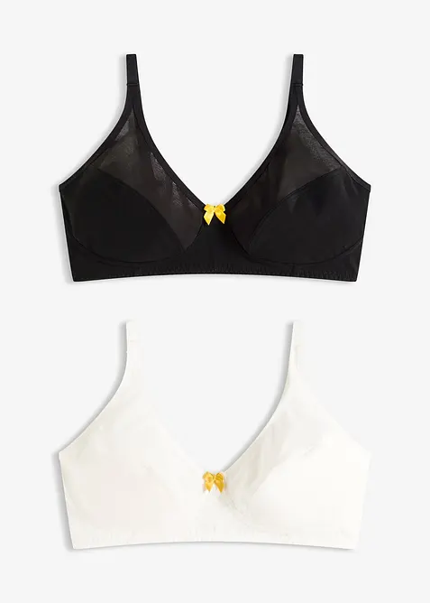 Bh met katoen zonder beugels (set van 2), bonprix