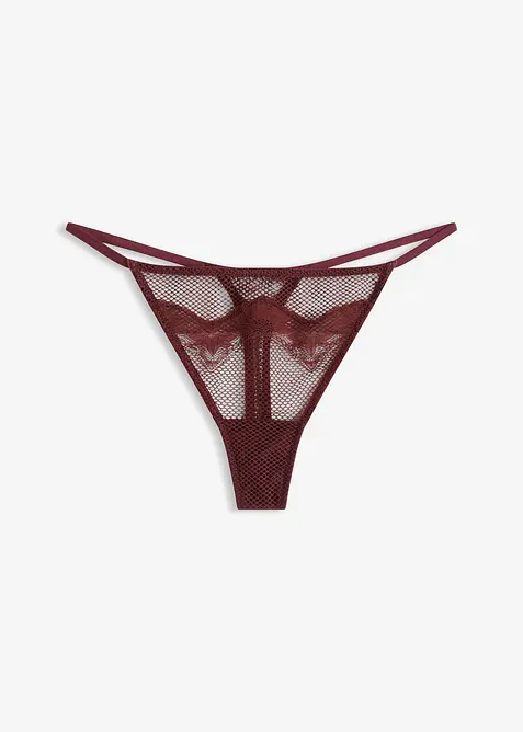 Tanga string met sierlijk kant, bonprix